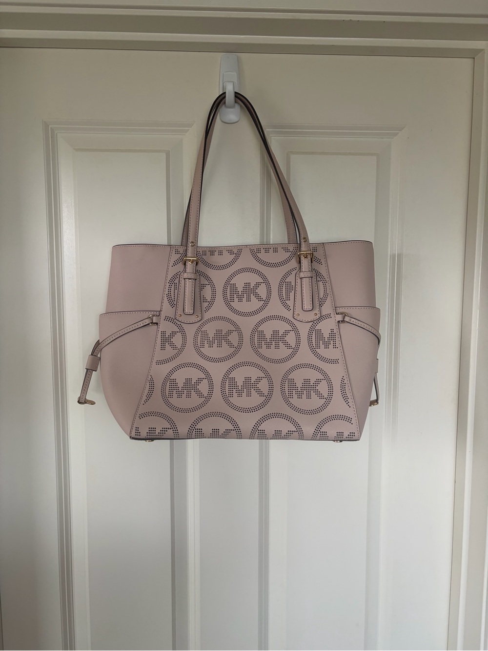 Michael Kors Blush Perforated Logo Tote